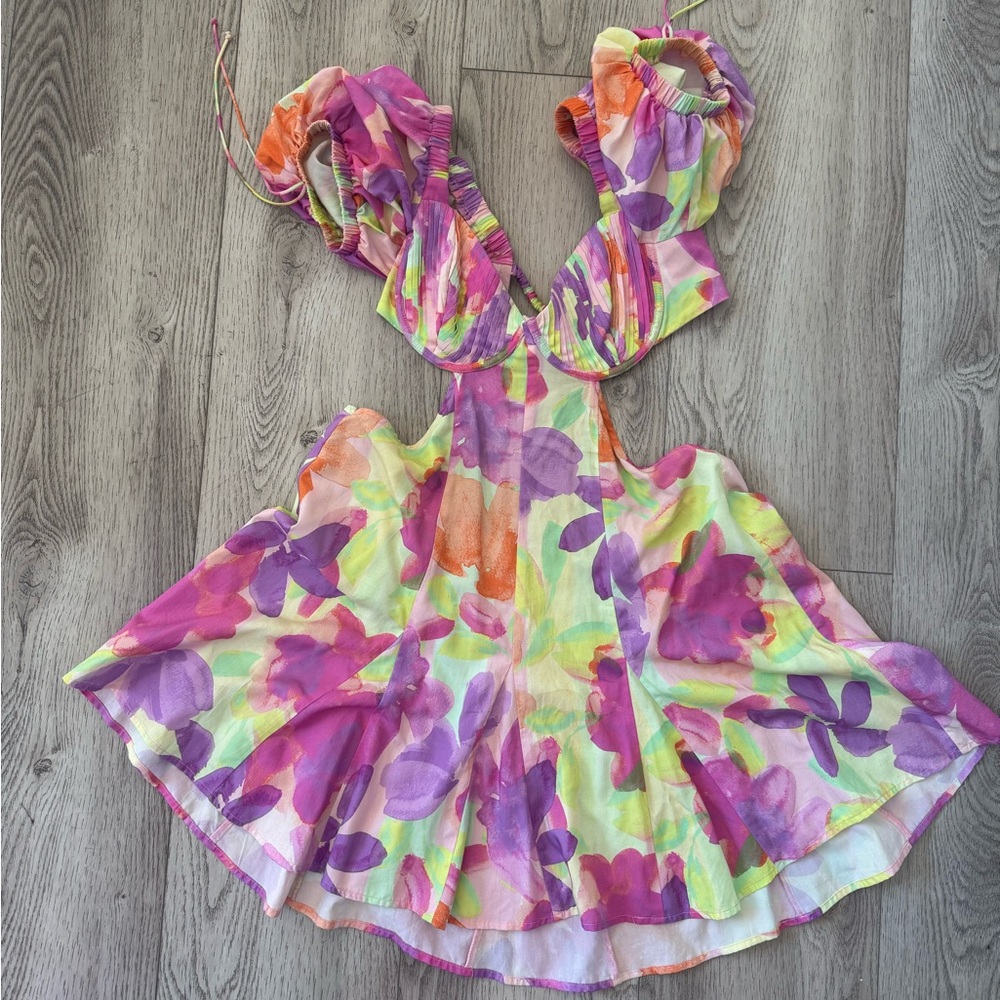 For Love And Lemons Multicolor cut out sexy Dress - Picture 4 of 9